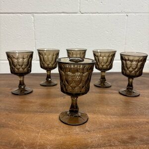 Noritake Perspective Small Smoked Glass Goblets